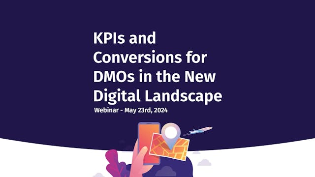 Title page of presentation slides for KPIs and Conversions for DMOs